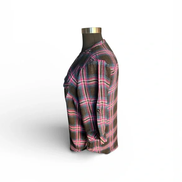 Plaid Women's Tunic Top - Picture 5 of 6